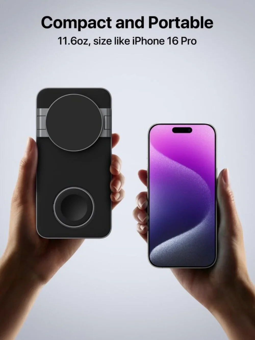 3-in-1 Foldable Wireless Charging Station for iPhone, AirPods & Apple Watch
